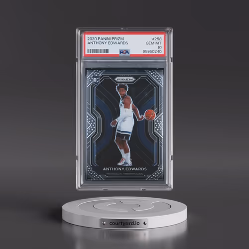 2020 Panini Prizm #258 Anthony Edwards (PSA 10 GEM MINT)