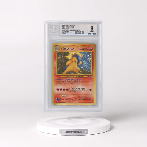 1999 Gold, Silver, to a New World #157 Typhlosion - No + After 60 Damage With Rarity Symbol - Holo (
