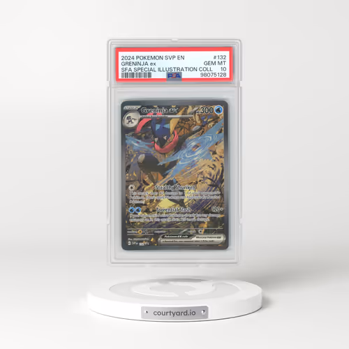 2024 Pokémon Svp EN-SV Black Star Promo #132 Greninja EX - Holo Shrouded Fable Special Illustration Collection (PSA 10 GEM MINT)
