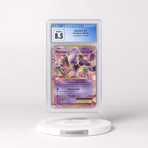 2016 Evolutions #52/108 Mewtwo EX - Holo (CGC 8.5 NM-MT+)