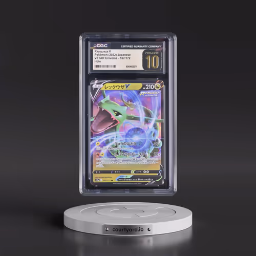2022 VSTAR Universe #107/172 Rayquaza V - Holo (CGC 10 PRISTINE)