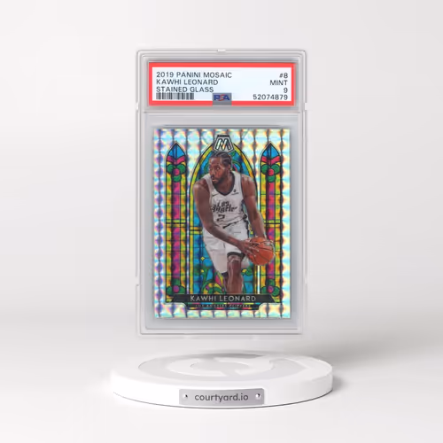 2019 Panini Mosaic Stained Glass #8 Kawhi Leonard (PSA 9 MINT)