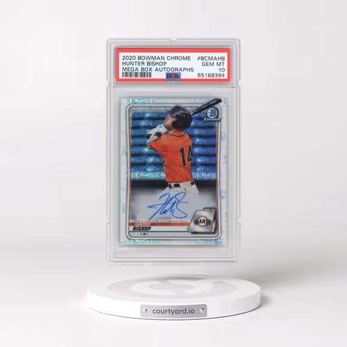 2020 Bowman Chrome Mega Box Autographs #BCMAHB Hunter Bishop (PSA 10 GEM MINT)