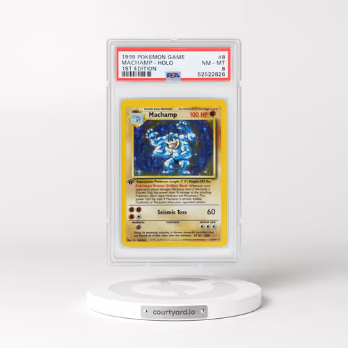 1999 Base Set #8 Machamp - 1st Edition Holo (PSA 8 NM-MT)