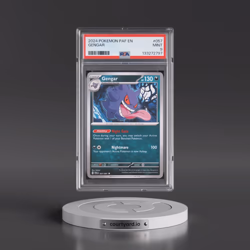 2024 Pokémon Paf EN-Paldean Fates #057 Gengar (PSA 9 MINT)