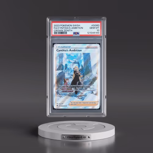 2023 Pokémon Sword and Shield Crown Zenith #GG60 Cynthia's Ambition - Full Art (PSA 10 GEM MINT)
