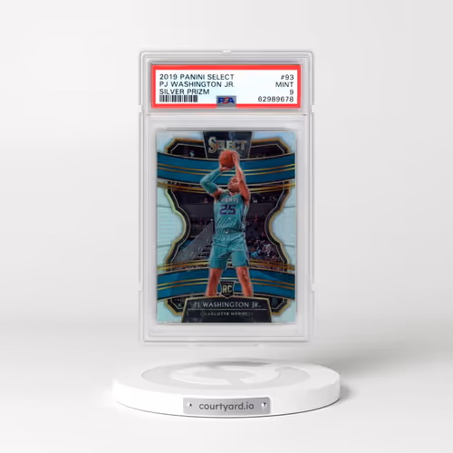 2019 Panini Select #93 PJ Washington Jr. - Silver Prizm (PSA 9 MINT)