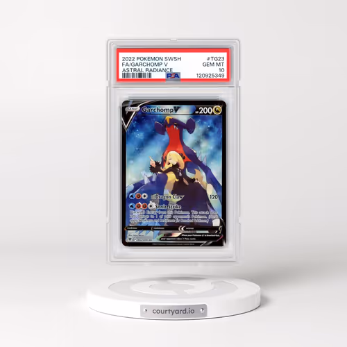 2022 Pokémon Sword & Shield Astral Radiance #TG23 Garchomp V - Holo Full Art (PSA 10 GEM MINT)