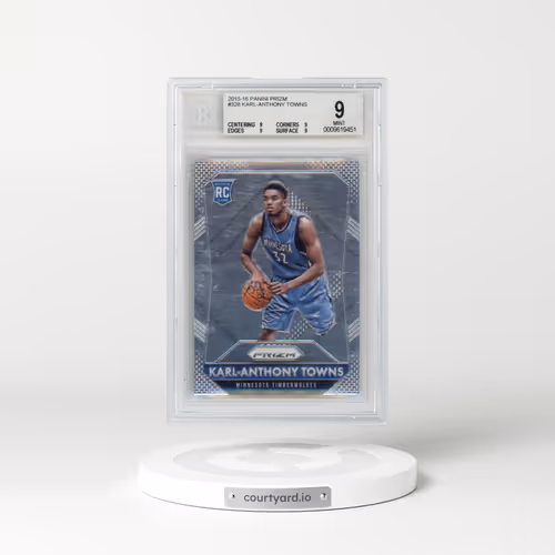 2015 Panini Prizm #328 Karl-Anthony Towns (BGS 9 MINT)