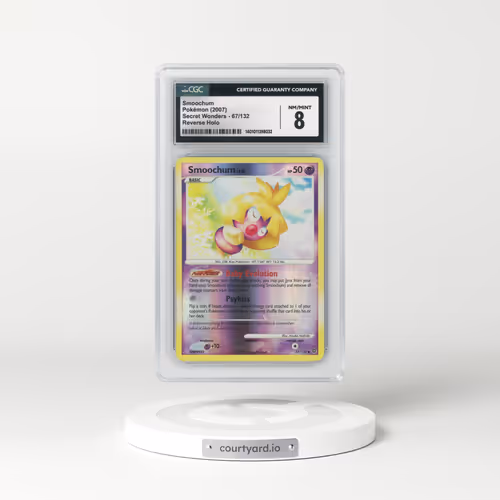 2007 Secret Wonders #67/132 Smoochum - Reverse Holo (CGC 8 NM-MT)