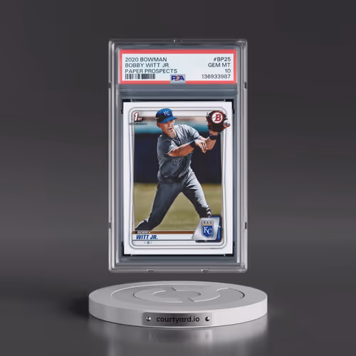 2020 Bowman Paper Prospects #BP25 Bobby Witt Jr. (PSA 10 GEM MINT)
