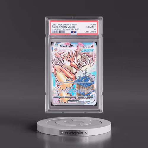 2021 Pokémon Sword & Shield Chilling Reign #201 Blaziken Vmax - Full Art Secret (PSA 10 GEM MINT)
