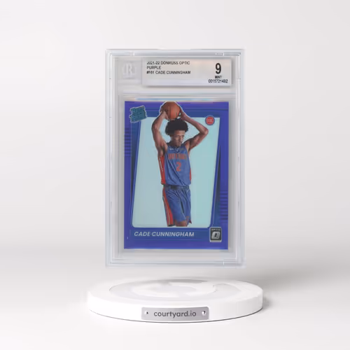 2021 Panini Donruss Optic #161 Cade Cunningham - Purple (BGS 9 MINT)