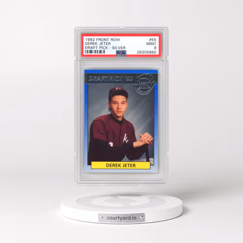 1992 Front Row Draft Picks #55 Derek Jeter - Silver (PSA 9 MINT)