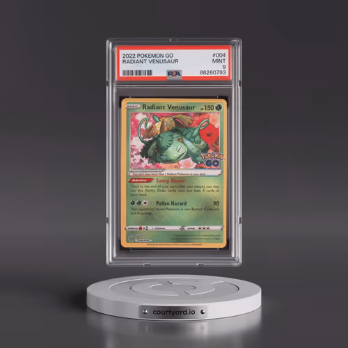 2022 Pokémon Go #004 Radiant Venusaur - Holo (PSA 9 MINT)