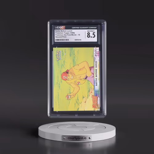 1999 Pokémon the First Movie #10 Battle Before Lunch - Second Print (Black Topps Logo) (CGC 8.5 NM-M