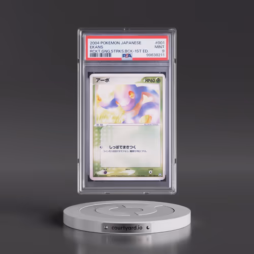 2004 Pokémon Rocket Gang Strikes Back #001 Ekans - 1st Edition (PSA 9 MINT)