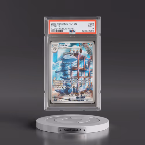 2023 Pokémon Par EN-Paradox Rift #208 Steelix - Illustration Rare (PSA 9 MINT)