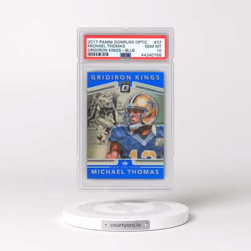 2017 Panini Donruss Optic Gridiron Kings #37 Michael Thomas - Blue (PSA 10 GEM MINT)