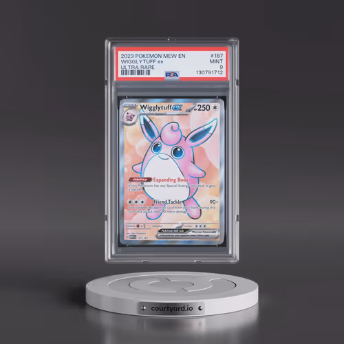 2023 Pokémon Mew EN-151 #187 Wigglytuff EX - Holo Ultra Rare (PSA 9 MINT)