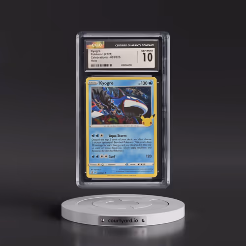 2021 Celebrations #003/025 Kyogre - Holo (CGC 10 GEM MINT)