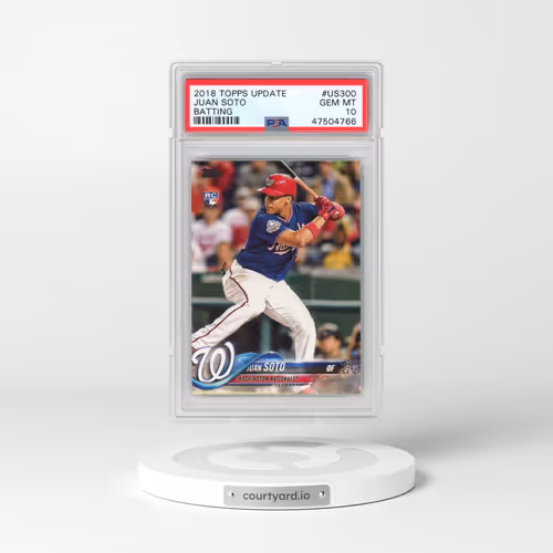 2018 Topps Update #US300 Juan Soto - Batting (PSA 10 GEM MINT)