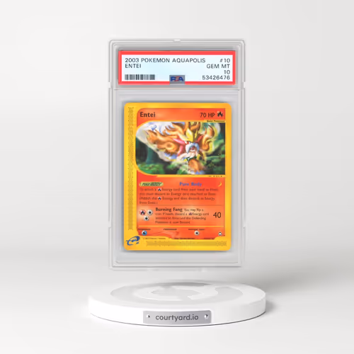 2003 Pokémon Aquapolis #10 Entei (PSA 10 GEM MINT)