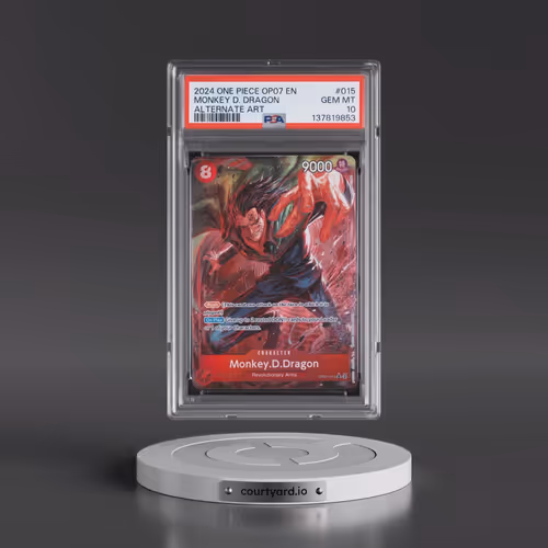 2024 One Piece OP07-500 Years in the Future #015 Monkey D. Dragon - Alternate Art (PSA 10 GEM MINT)