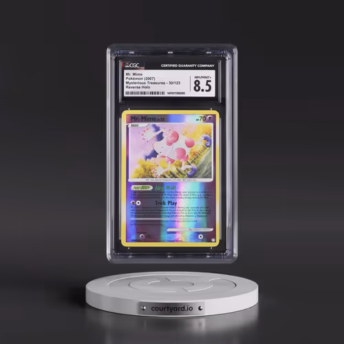 2007 Mysterious Treasures #30/123 Mr. Mime - Reverse Holo (CGC 8.5 NM-MT+)