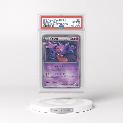 2015 Pokémon XY Blue Shock #024 Gengar - 1st Edition Holo (PSA 10 GEM MINT)