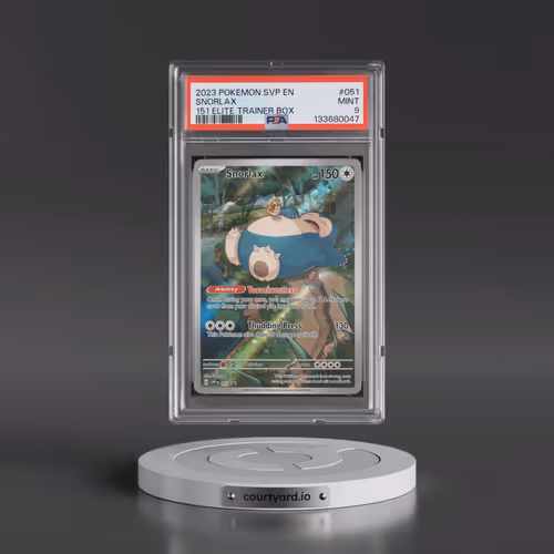 2023 Pokémon Svp EN-SV Black Star Promo #051 Snorlax - 151 Elite Trainer Box (PSA 9 MINT)