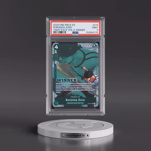 2025 One Piece Tournament Pack Vol.3 #019 Roronoa Zoro - Winner (PSA 9 MINT)