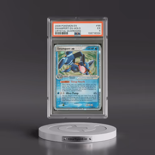 2006 Pokémon EX Crystal Guardians #98 Swampert EX - Holo Holo (PSA 5 EX)