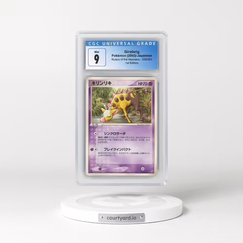 2003 Rulers of the Heavens #028/054 Girafarig - 1st Edition (CGC 9 MINT)