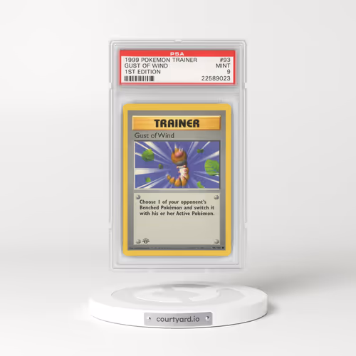 1999 Base Set #93 Gust of Wind - 1st Edition (PSA 9 MINT)