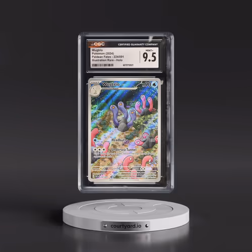 2024 Pokémon Paf EN-Paldean Fates #224 Wugtrio - Illustration Rare (CGC 9.5 MINT+)