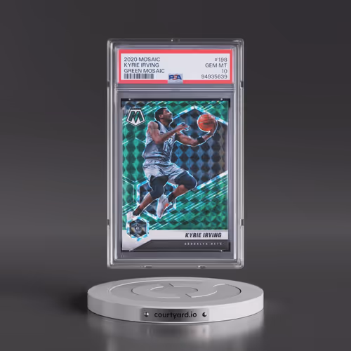 2020 Panini Mosaic #198 Kyrie Irving - Green Mosaic (PSA 10 GEM MINT)