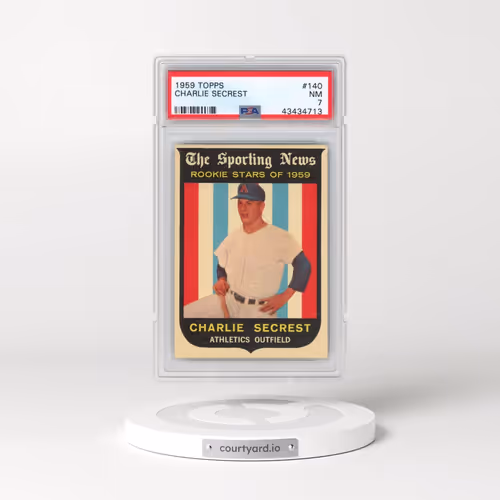 1959 Topps #140 Charlie Secrest (PSA 7 NM)
