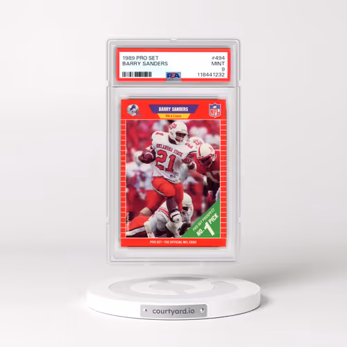 1989 Pro Set #494 Barry Sanders (PSA 9 MINT)
