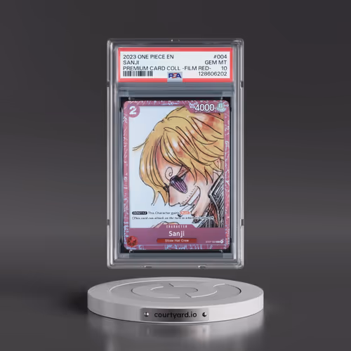 2023 One Piece Premium Card Collection -One Piece Film Red #004 Sanji (PSA 10 GEM MINT)