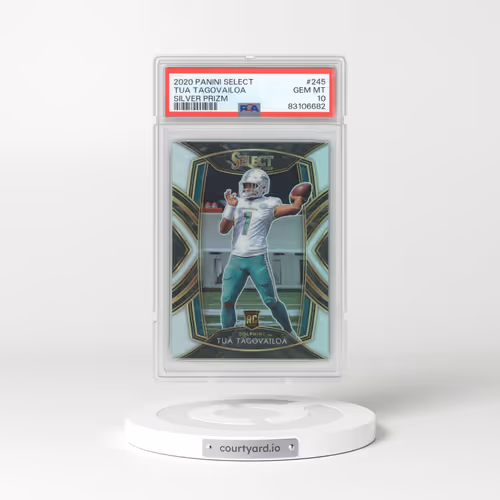 2020 Panini Select #245 Tua Tagovailoa - Silver Prizm (PSA 10 GEM MINT)