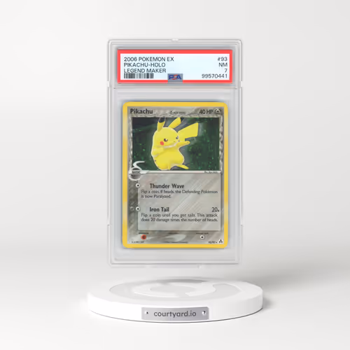 2006 Pokémon EX Legend Maker #93 Pikachu - Holo (PSA 7 NM)