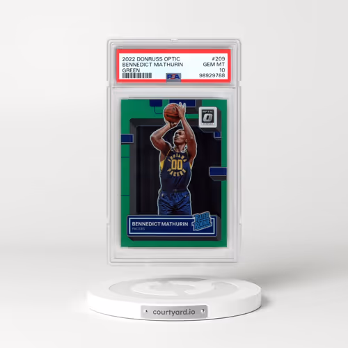 2022 Panini Donruss Optic #209 Bennedict Mathurin - Green (PSA 10 GEM MINT)