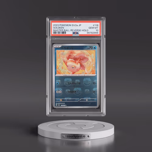 2023 Pokémon Sv2a-Pokémon 151 #118 Goldeen - Reverse Holo Master Ball (PSA 10 GEM MINT)