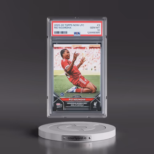 2025-2026 Topps Now Liverpool FC #3 Rio Ngumoha (PSA 10 GEM MINT)