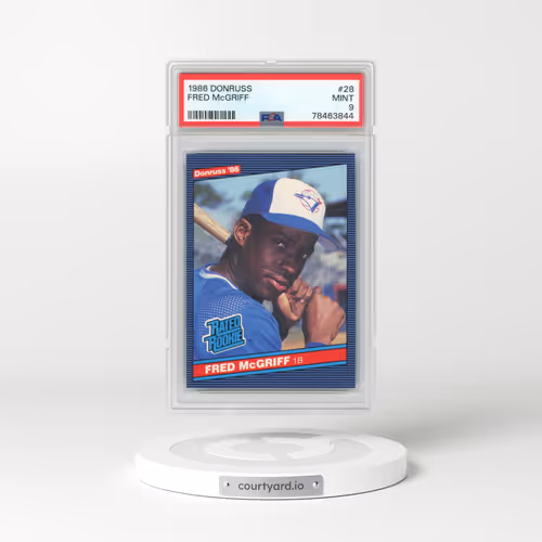 1986 Donruss #28 Fred McGriff (PSA 9 MINT)