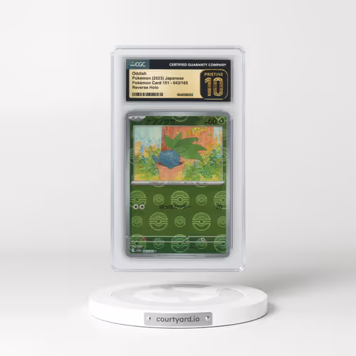 2023 Pokémon Card 151 #043/165 Oddish - Reverse Holo Poké Ball (CGC 10 PRISTINE)