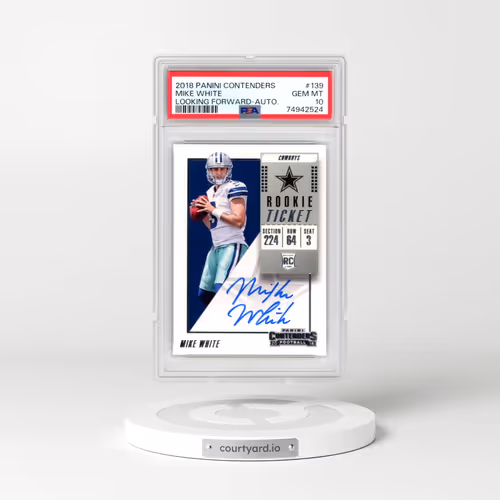 2018 Panini Contenders #139 Mike White - Autograph (PSA 10 GEM MINT)