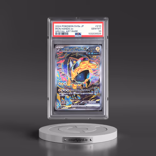2024 Pokémon Sv8a-Terastal Fest EX #210 Iron Hands EX - Holo Special Art Rare (PSA 10 GEM MINT)