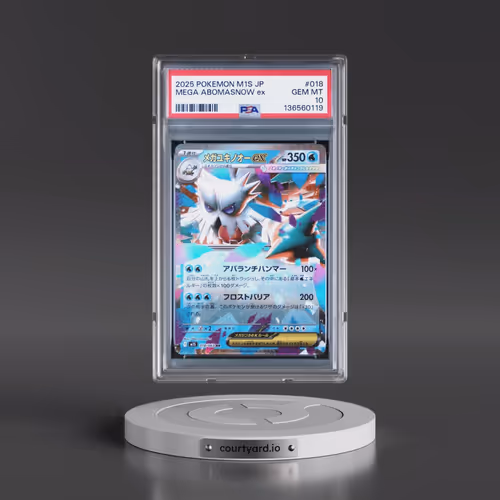 2025 Pokémon M1s-Mega Symphonia #018 Mega Abomasnow EX - Holo (PSA 10 GEM MINT)